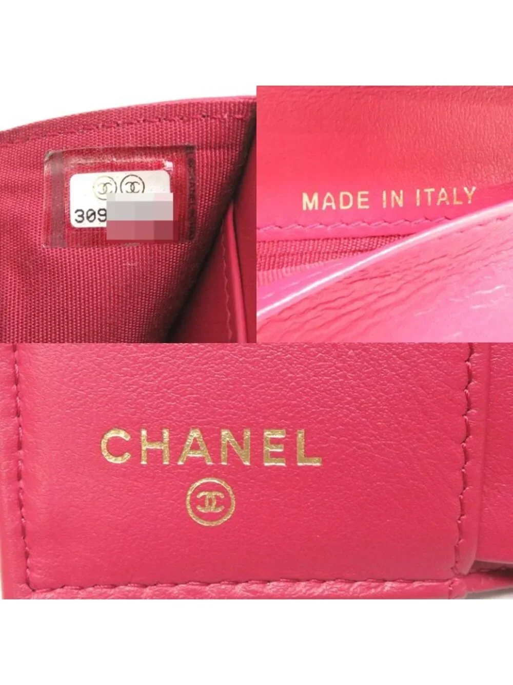 Chanel Trifold Wallet Black